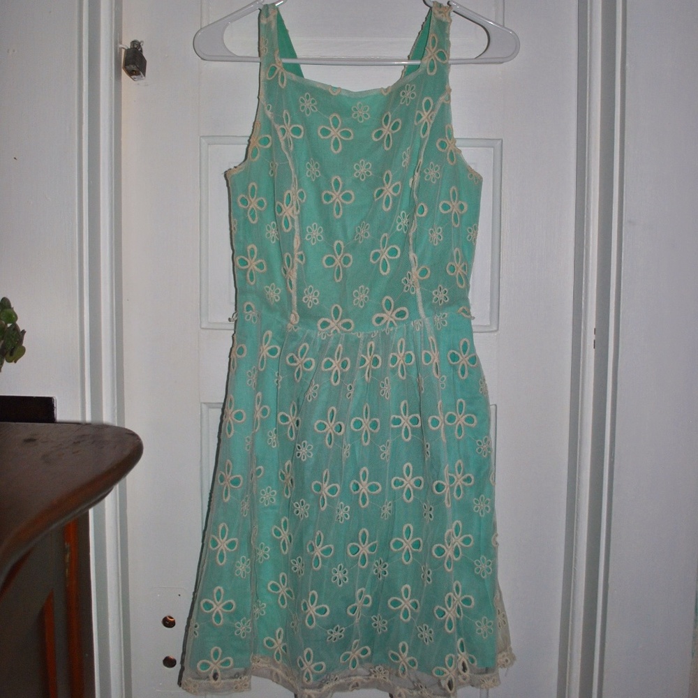 Jennifer Lopez turquoise Dress